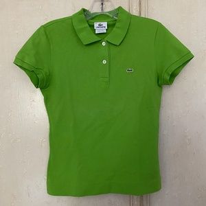 Lacoste Women's Lime Green Polo